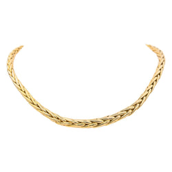 Necklace Palm mesh Yellow gold