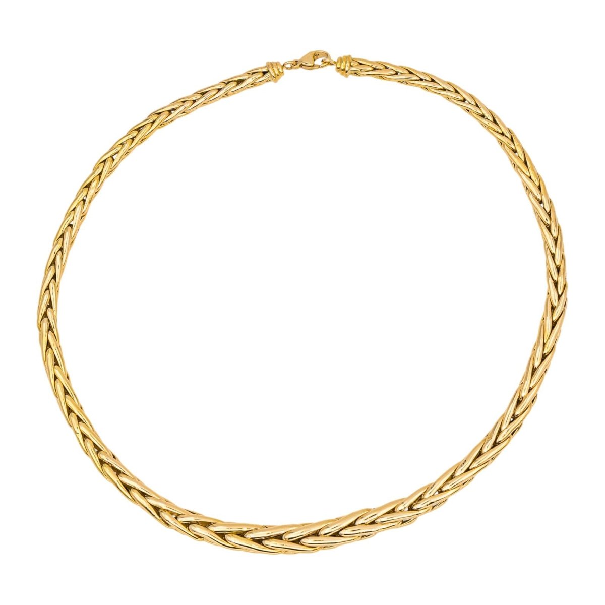Necklace Palm mesh Yellow gold