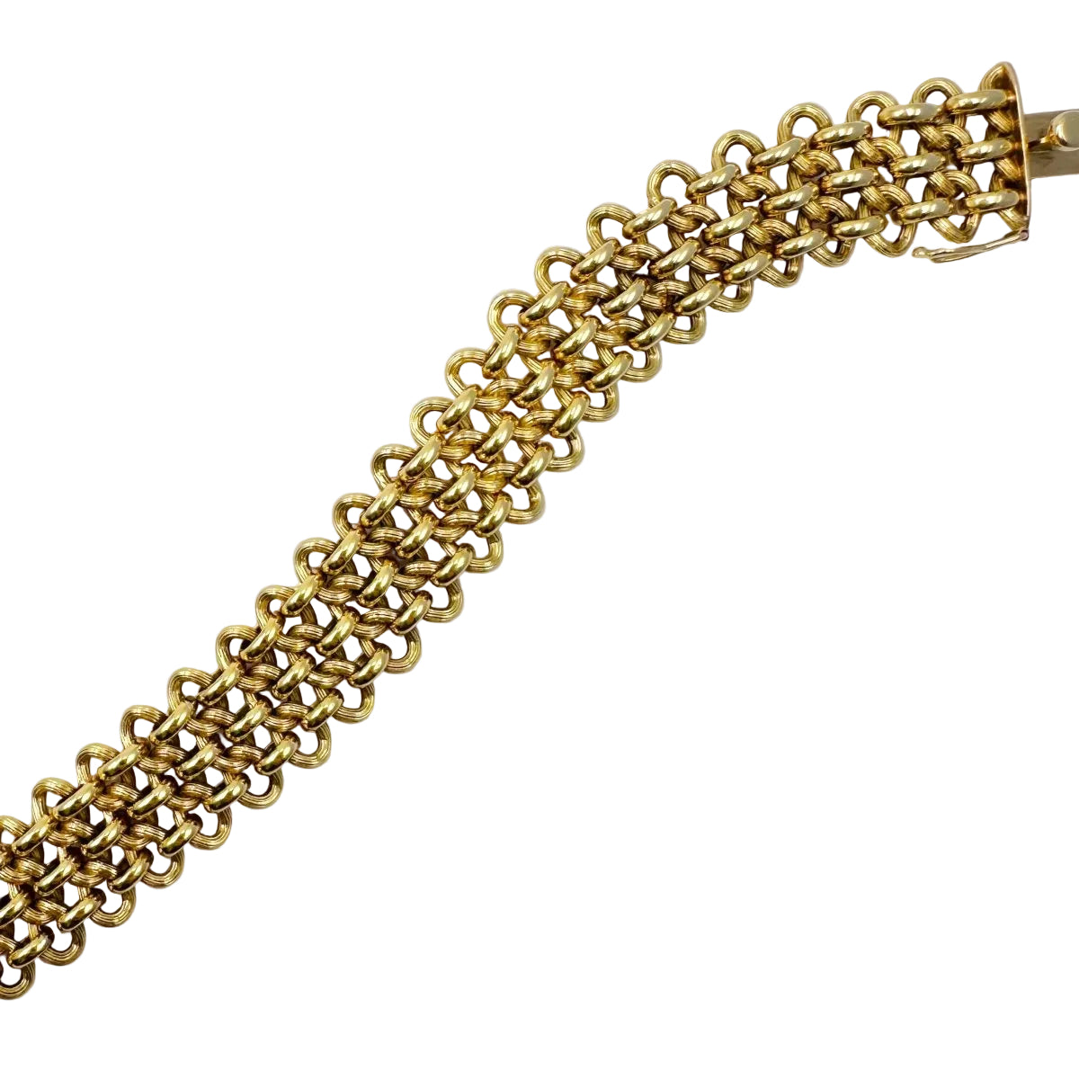 Necklace Mesh yellow gold - Castafiore