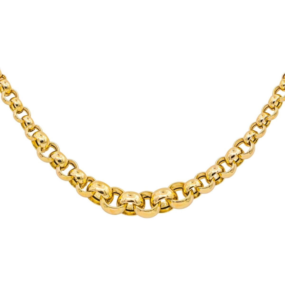 Necklace Jaseron mesh Yellow gold