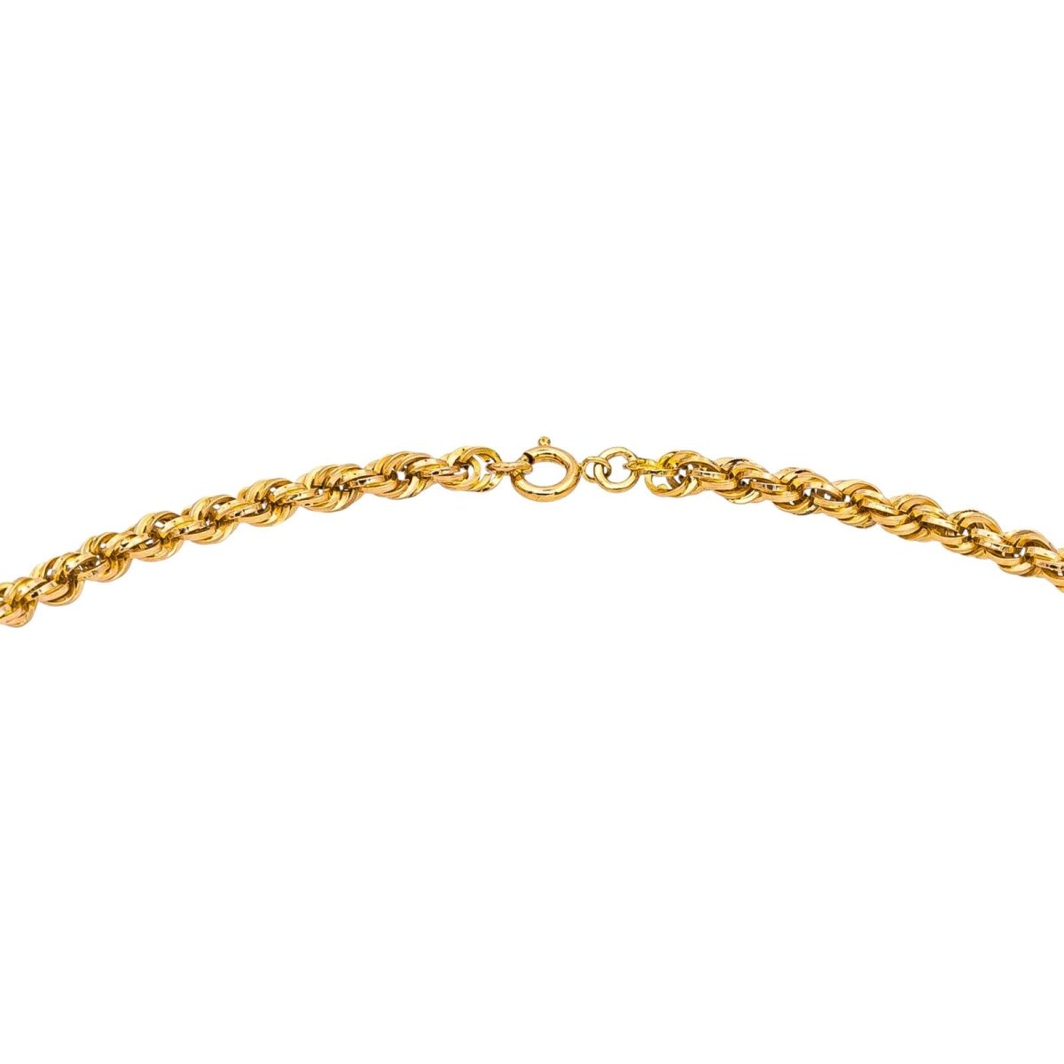 Necklace Twisted mesh Yellow gold