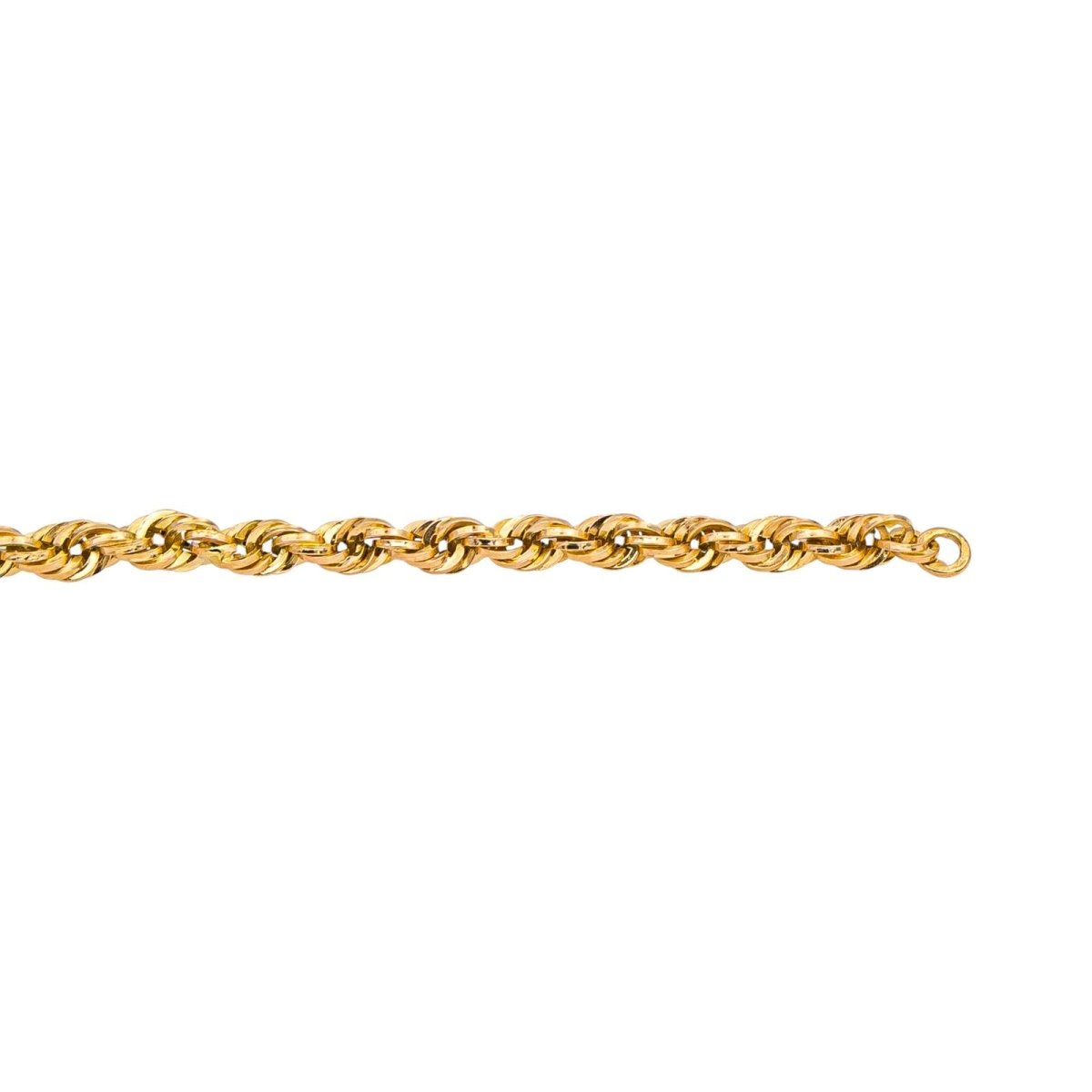 Necklace Twisted mesh Yellow gold