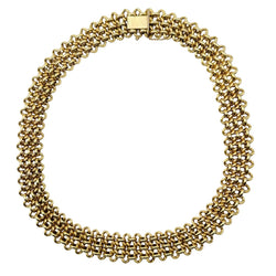 Necklace Mesh yellow gold - Castafiore