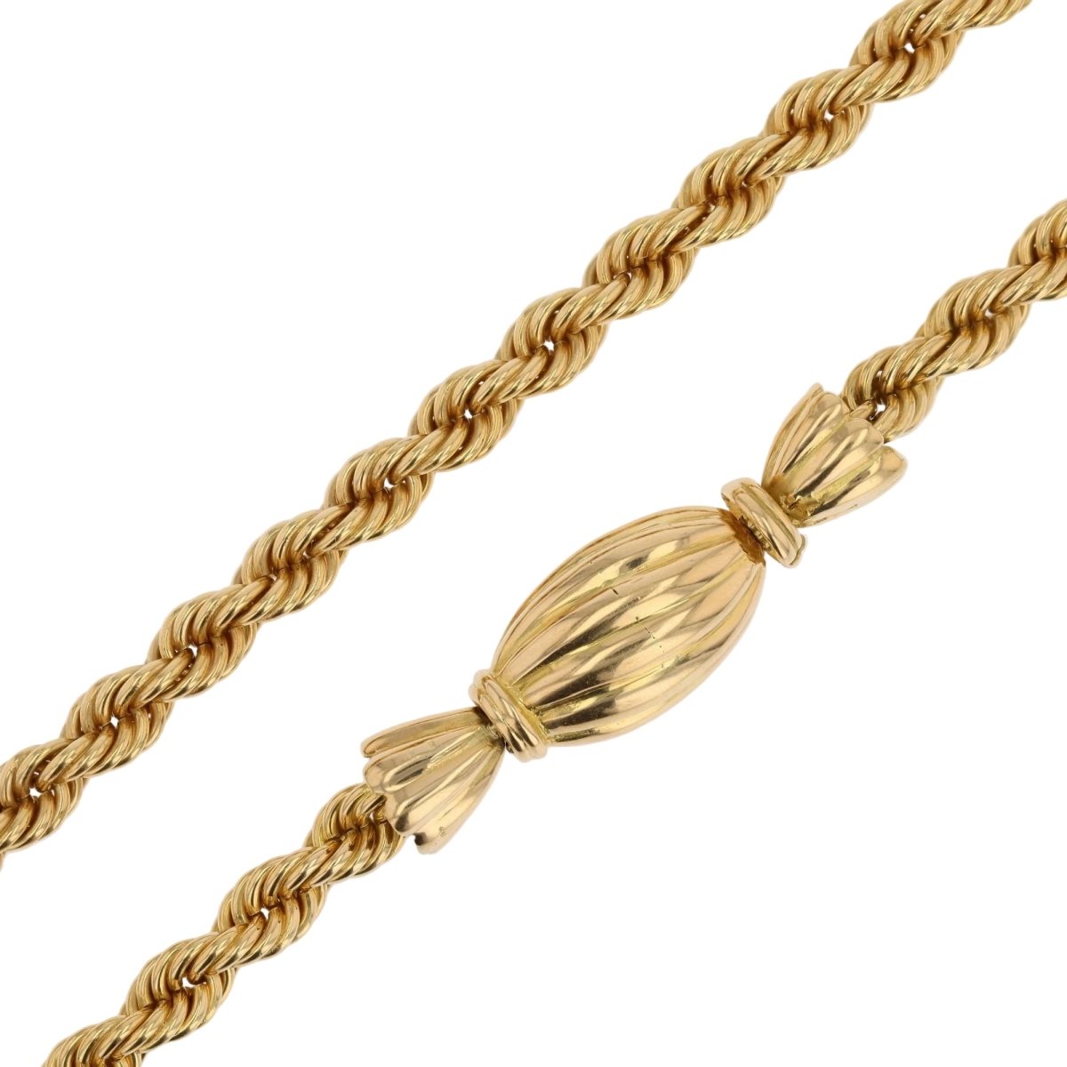 Necklace retro twists and candy clasp