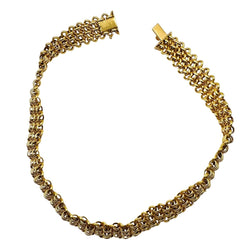 Necklace Mesh yellow gold - Castafiore