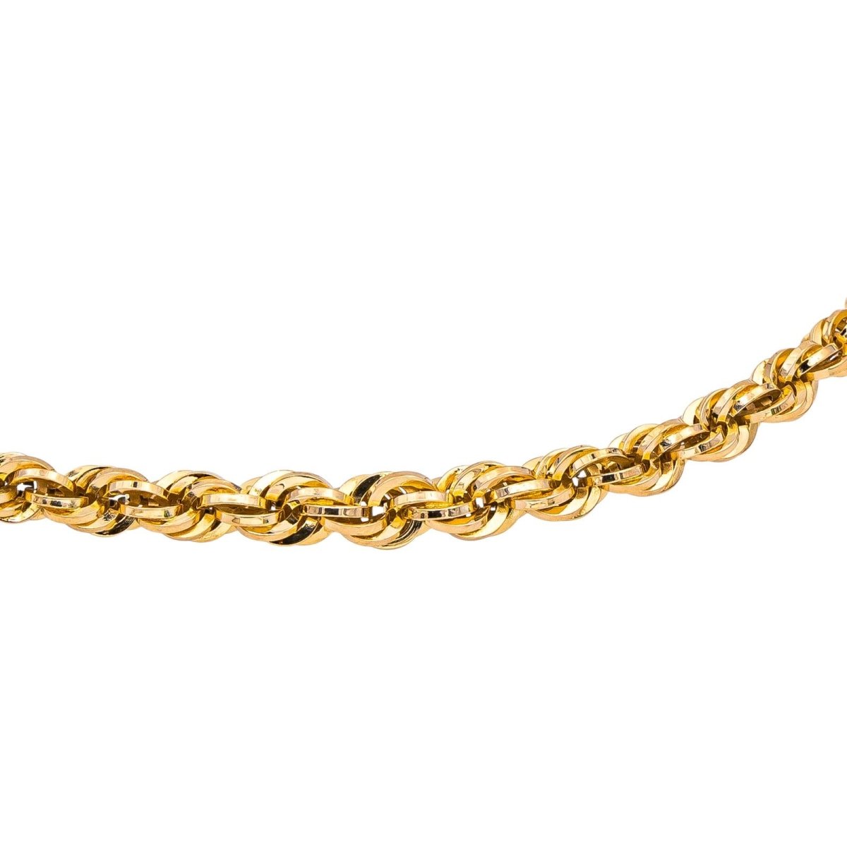 Necklace Twisted mesh Yellow gold