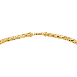 Necklace Palm mesh Yellow gold