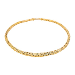 Necklace Palm mesh Yellow gold