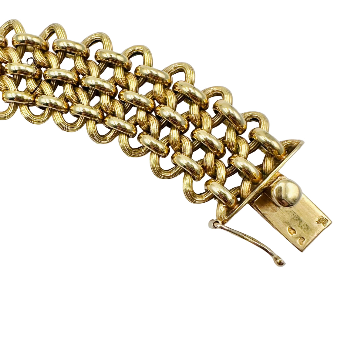 Necklace Mesh yellow gold - Castafiore