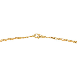 Necklace Figaro mesh Yellow gold