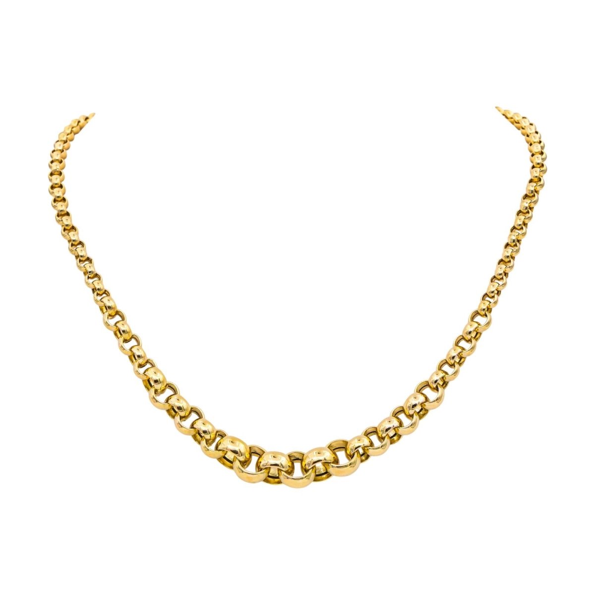 Necklace Jaseron mesh Yellow gold