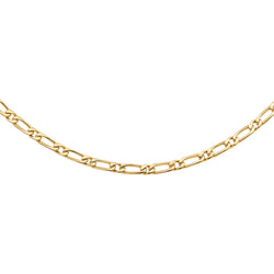 Necklace Figaro mesh Yellow gold