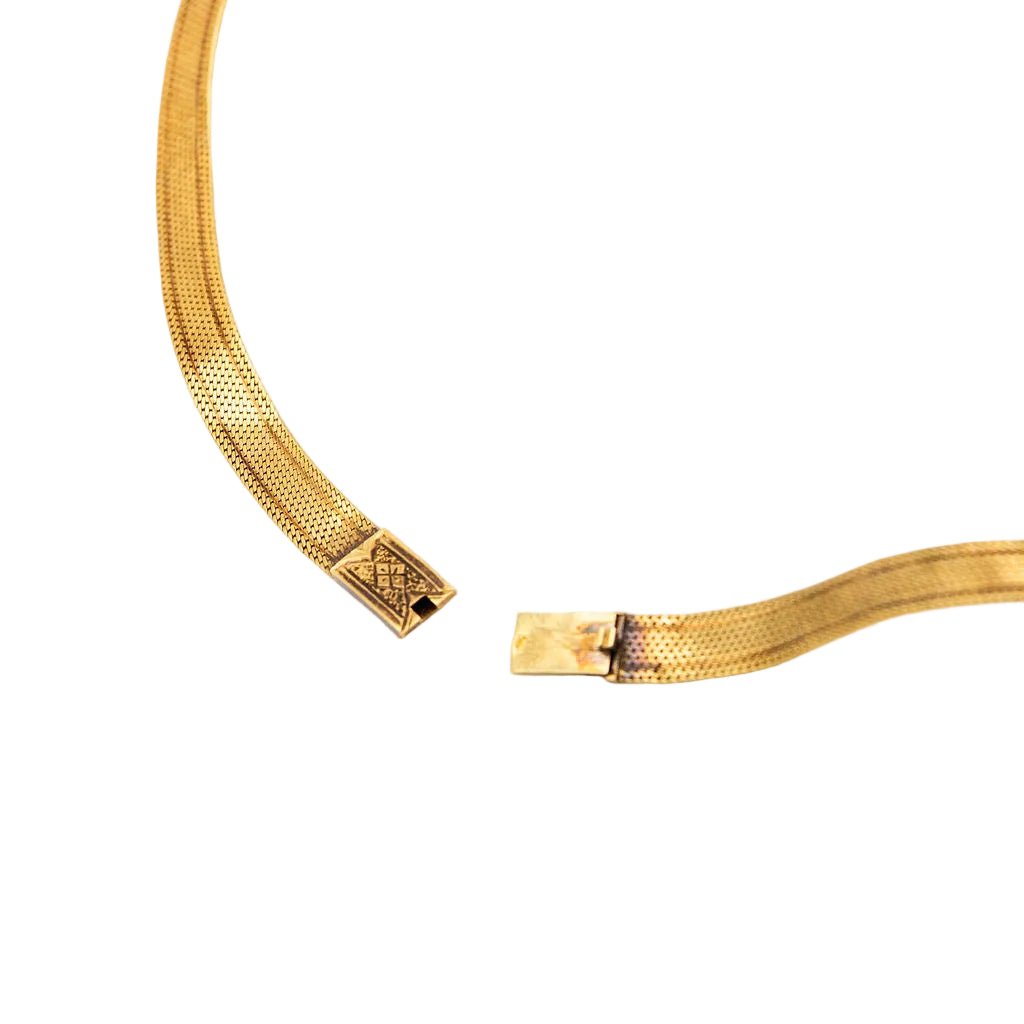 Collier Maille en or jaune, argent, émail et diamants - Castafiore