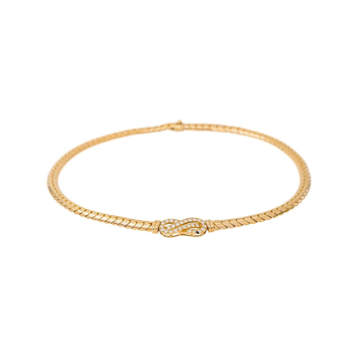 Collier Maille en or jaune et diamants - Castafiore
