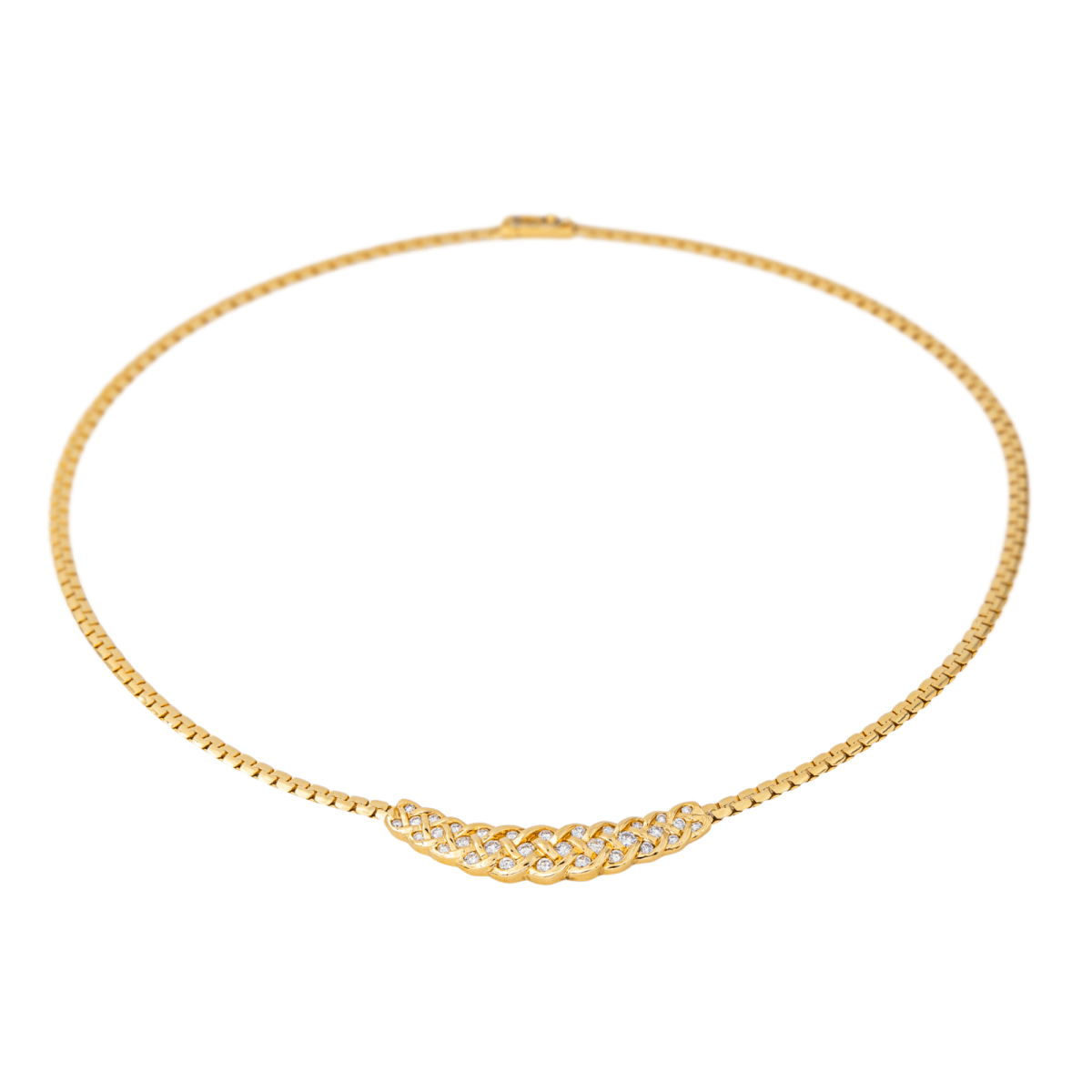 Collier Maille en or jaune et diamants - Castafiore