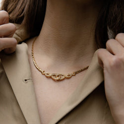 Collier Maille en or jaune et diamants - Castafiore