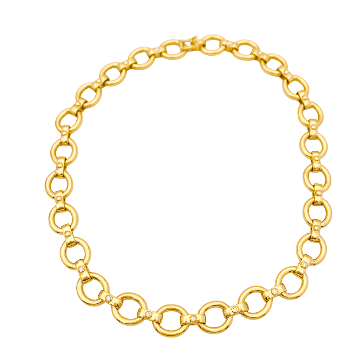 Collier Maille en or jaune et diamants - Castafiore