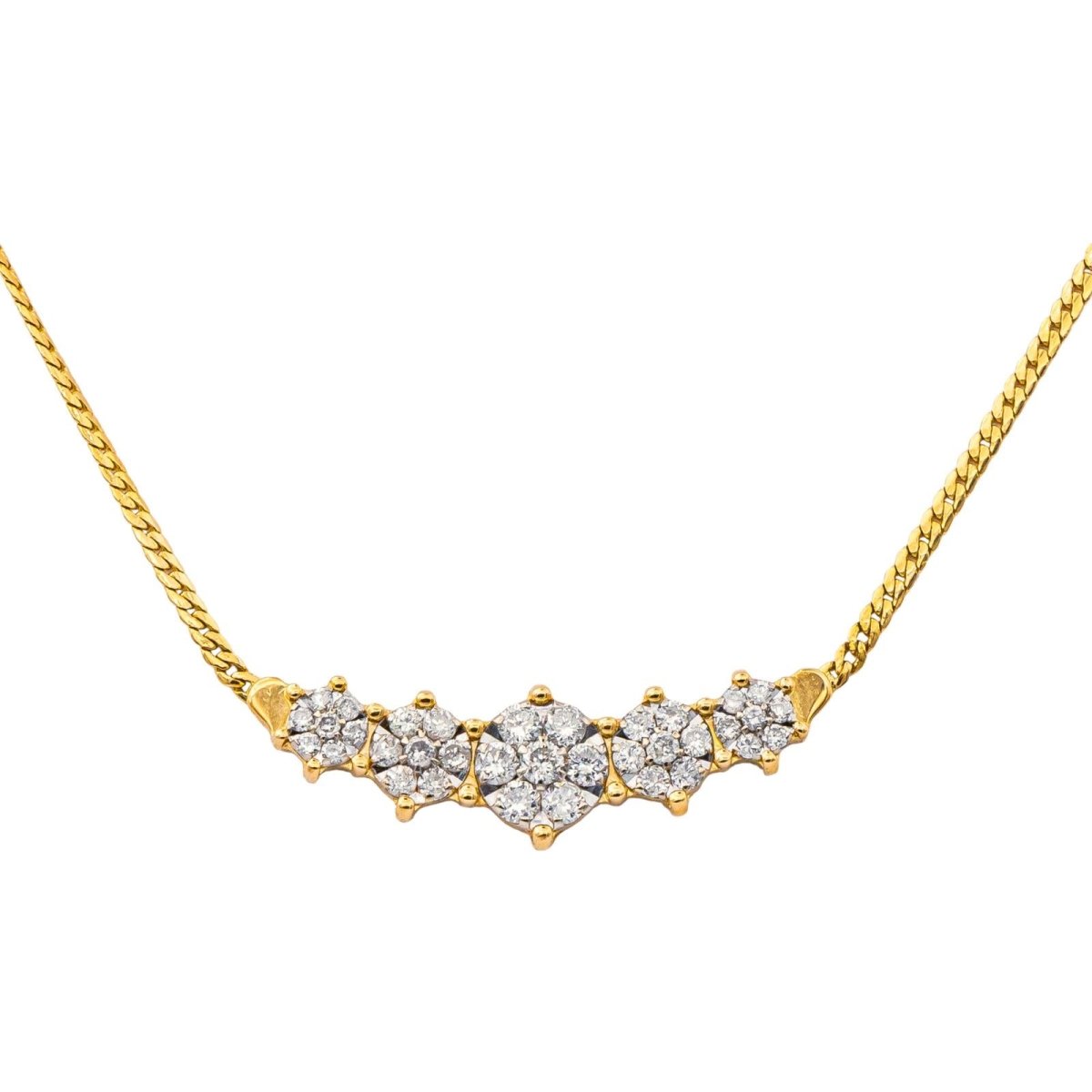 Collier Maille en or jaune et diamants - Castafiore