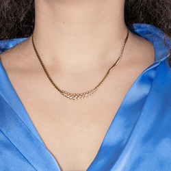 Collier Maille en or jaune et diamants - Castafiore