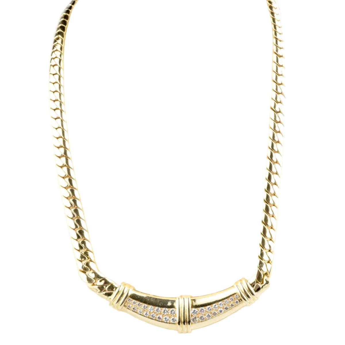 Collier Maille en or jaune et diamants - Castafiore