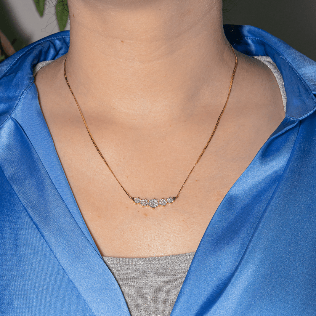 Collier Maille en or jaune et diamants - Castafiore