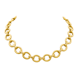 Collier Maille en or jaune et diamants - Castafiore