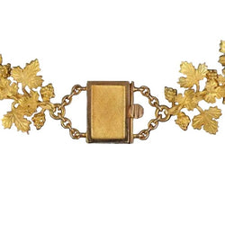 Collier Maille en or jaune et malachite - Castafiore