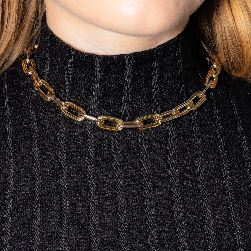 Collier Maille en or jaune et or blanc - Castafiore