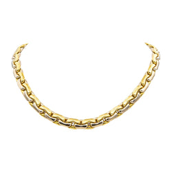 Necklace Bean stitch Yellow gold