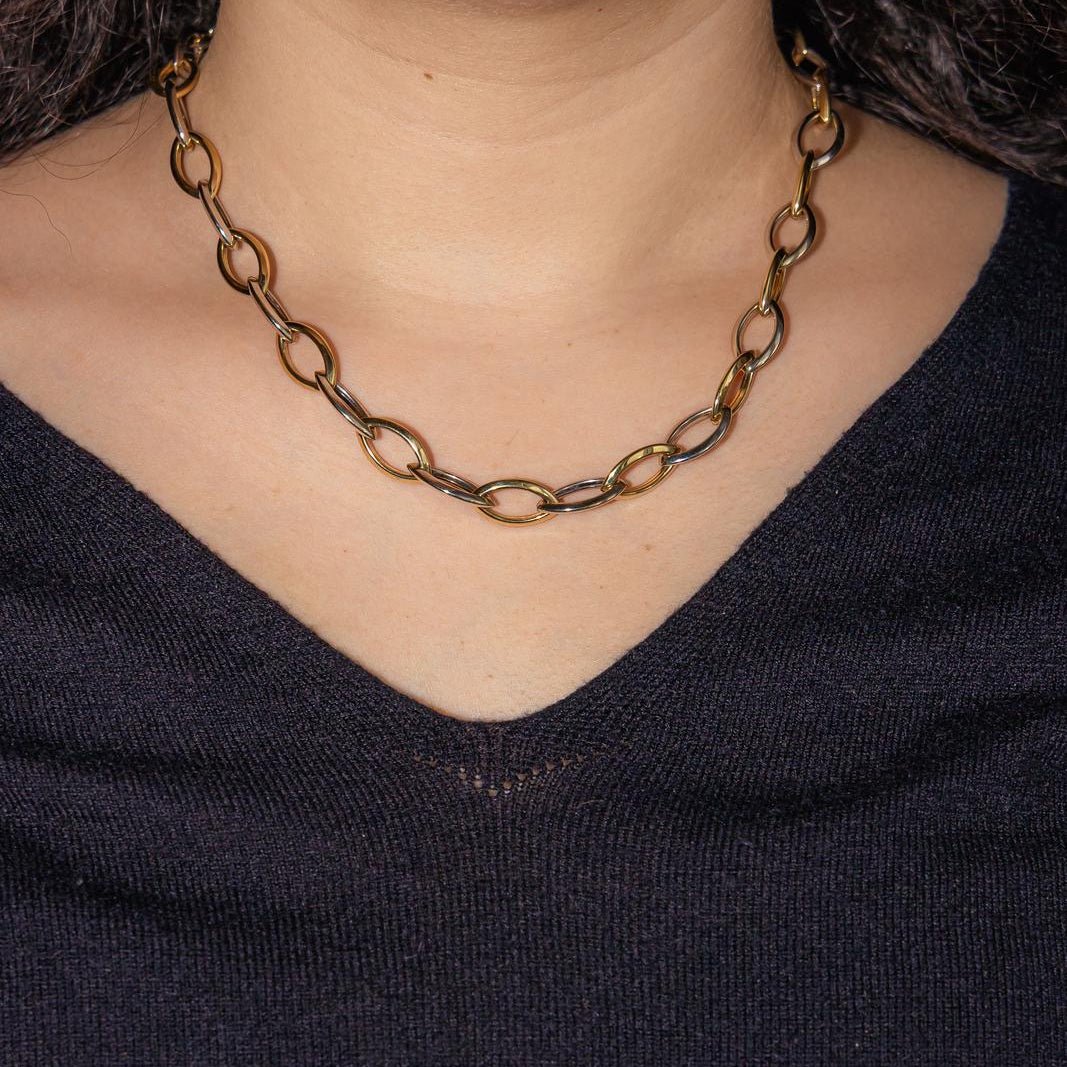 Collier Maille en or jaune et or blanc - Castafiore