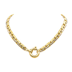 Necklace Bean stitch Yellow gold