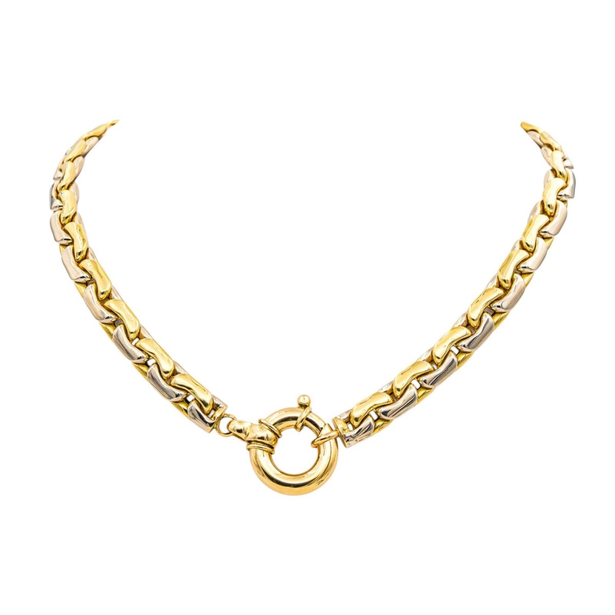 Necklace Bean stitch Yellow gold