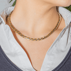 Collier Maille en or jaune et or blanc - Castafiore