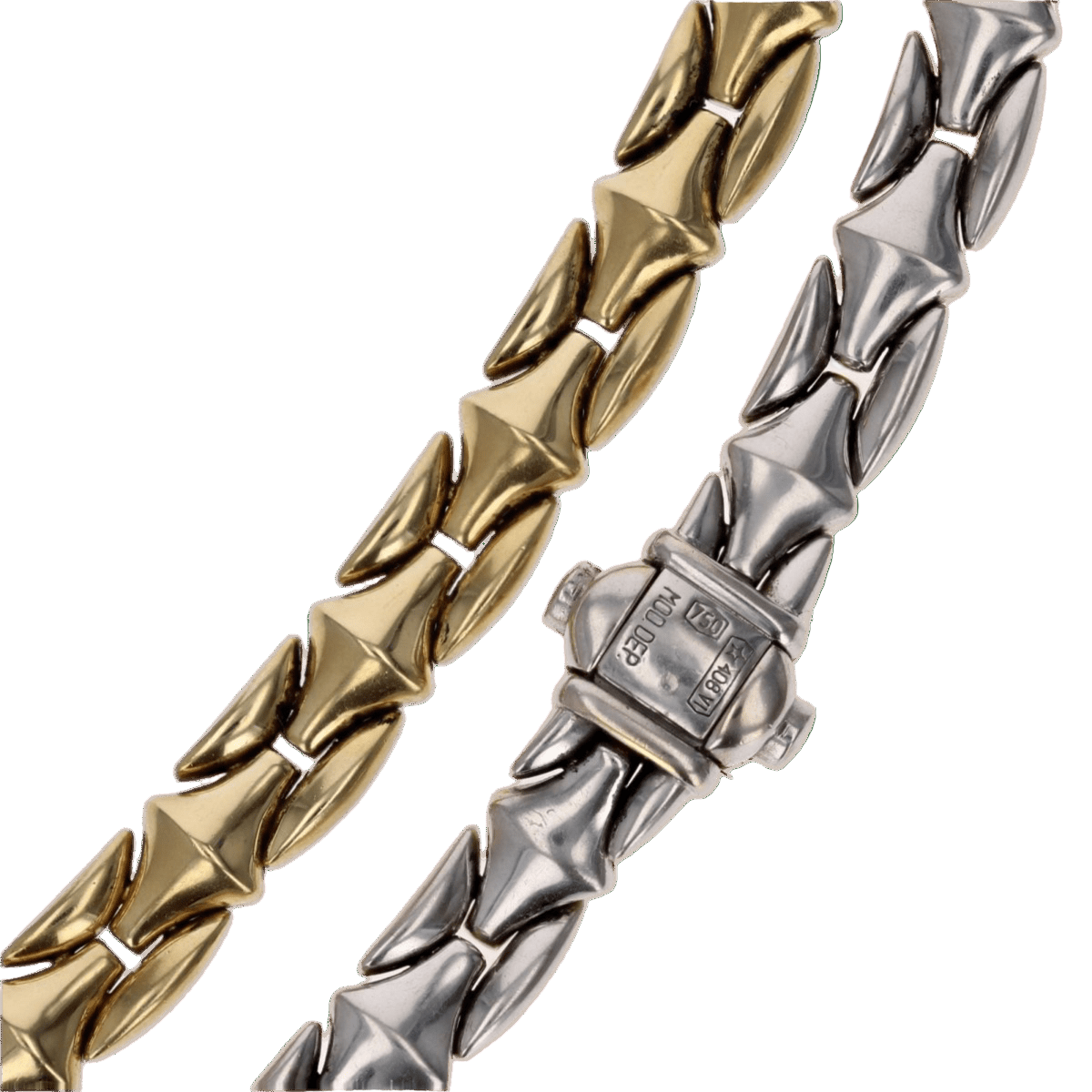 Collier Maille en or jaune, or blanc et diamant - Castafiore