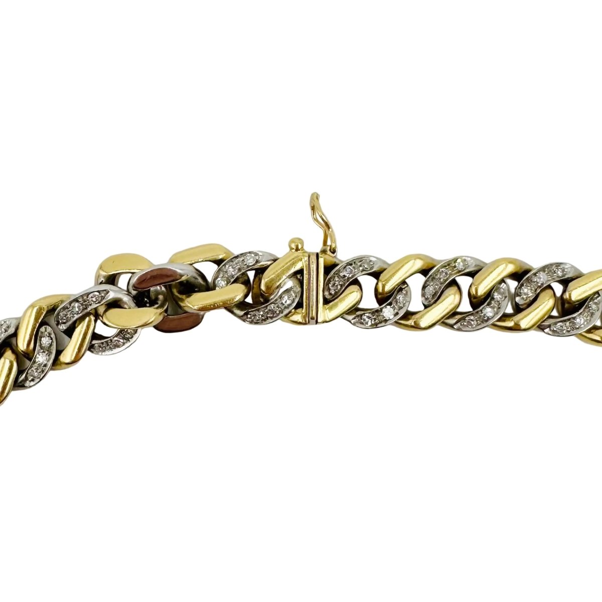 Collier Maille en or jaune, or blanc et diamants - Castafiore