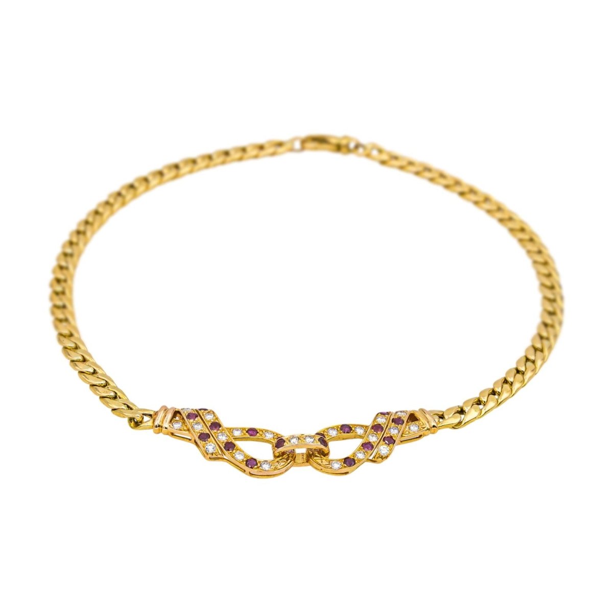 Necklace Yellow gold diamond