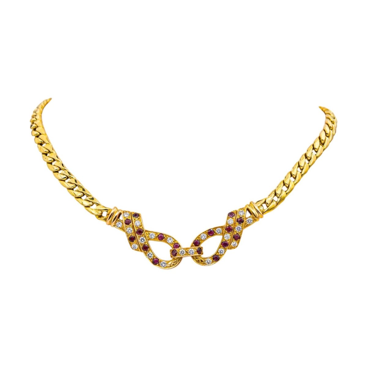 Necklace Yellow gold diamond
