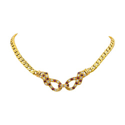 Necklace Yellow gold diamond