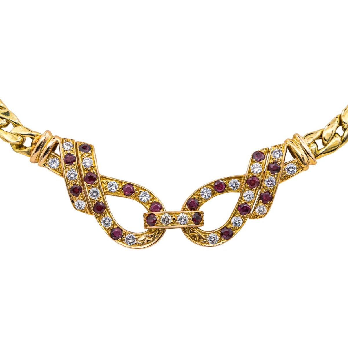 Necklace Yellow gold diamond