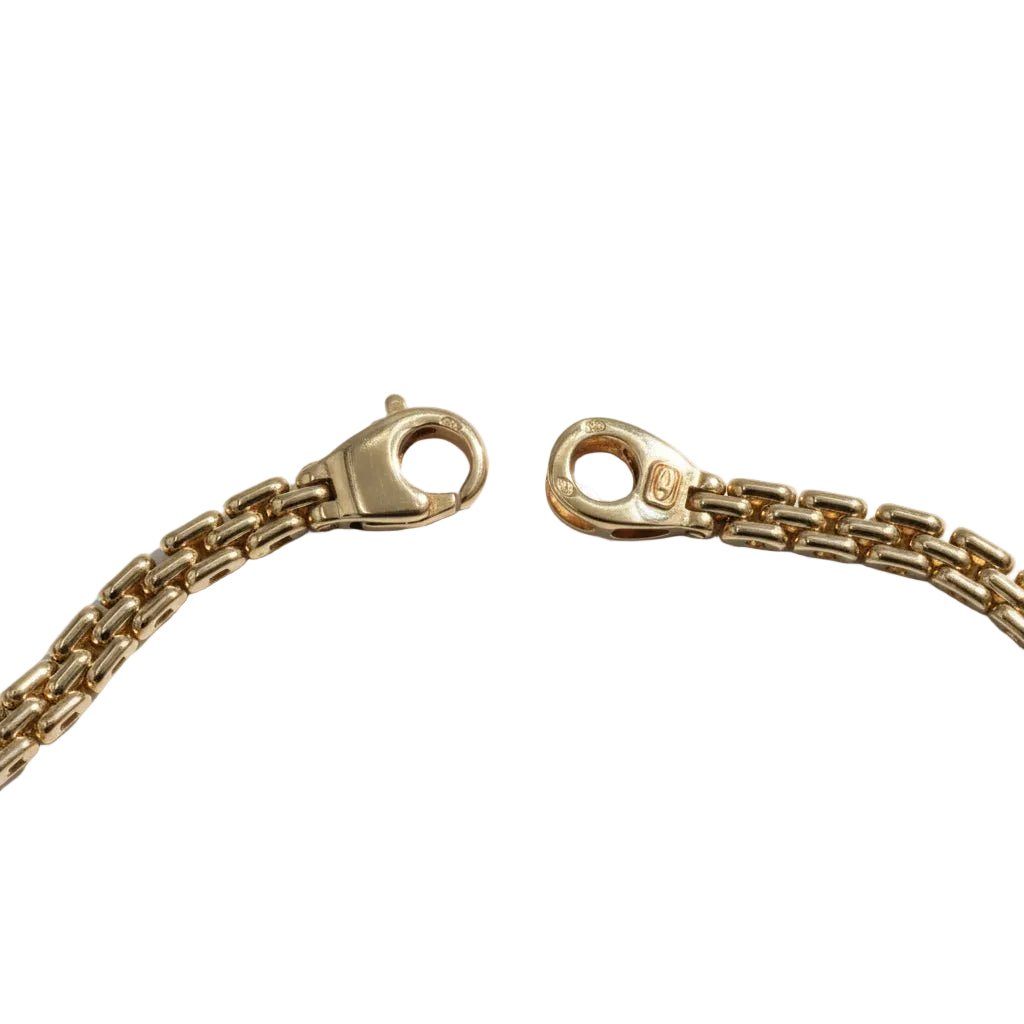Collier Maille en or jaune, saphir et diamants - Castafiore