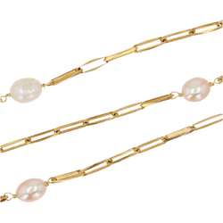 Collier Maille en or rose et perles - Castafiore