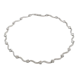 Collier Maille fantaisie Or blanc Diamant - Castafiore