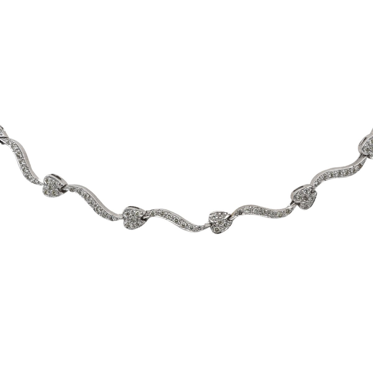 Collier Maille fantaisie Or blanc Diamant - Castafiore