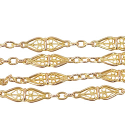 Collier maille filigrane en or jaune - Castafiore