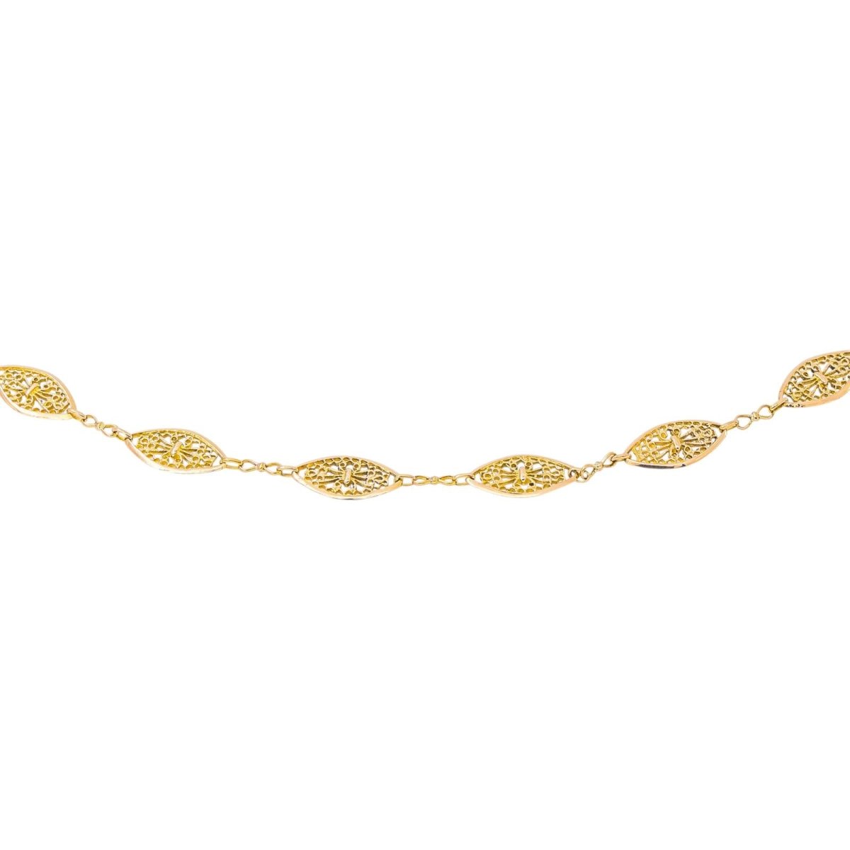 Collier Maille filigrane Or jaune - Castafiore