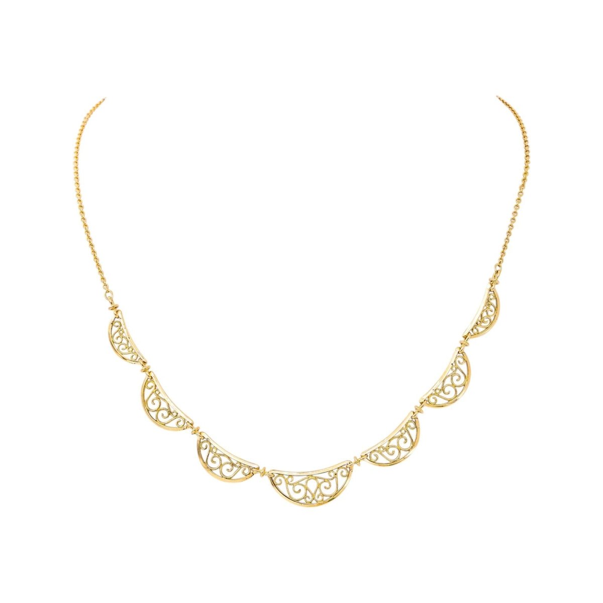 Collier Maille filigrane Or jaune - Castafiore