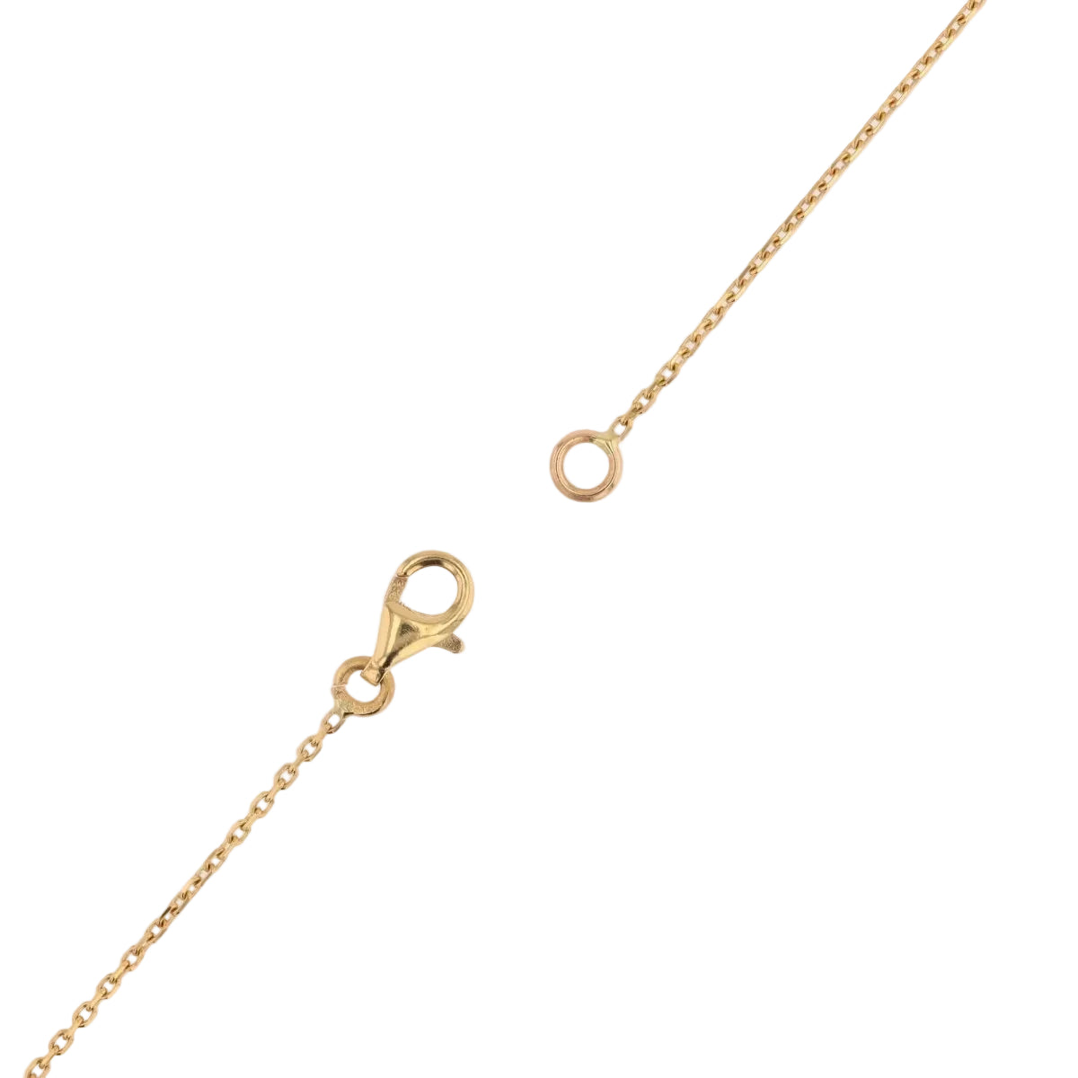 Necklace yellow gold diamonds