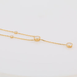 Collier maille forçat en or jaune et diamants - Castafiore