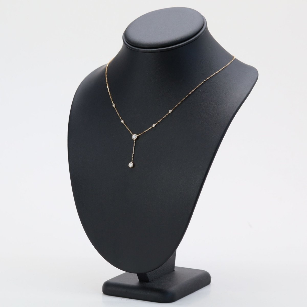 Collier maille forçat en or jaune et diamants - Castafiore