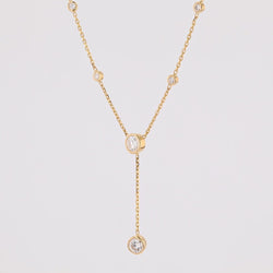 Collier maille forçat en or jaune et diamants - Castafiore